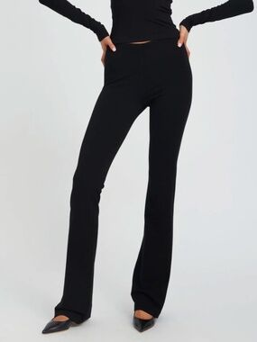 SPRWMN City Micro Flare Black Pants Small